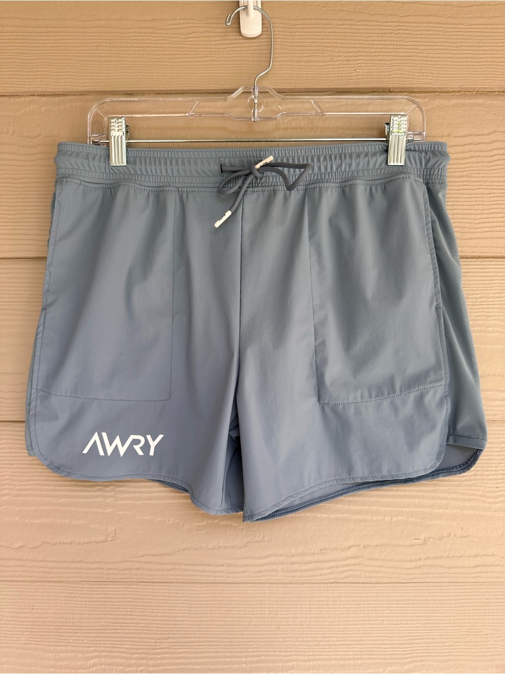AWRY MENS Blue Athletic Sport Gym Workout Shorts w/ Liner & Pockets Sz M (B6) - Picture 6 of 12